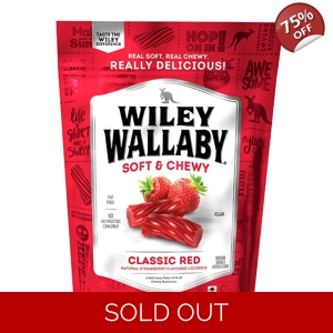 Kenny's Wiley Wallaby Gourmet Soft Classic Red Liquorice - 284g Bag